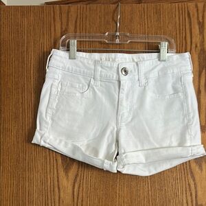 AE Outfitters Women's White Denim Shorts